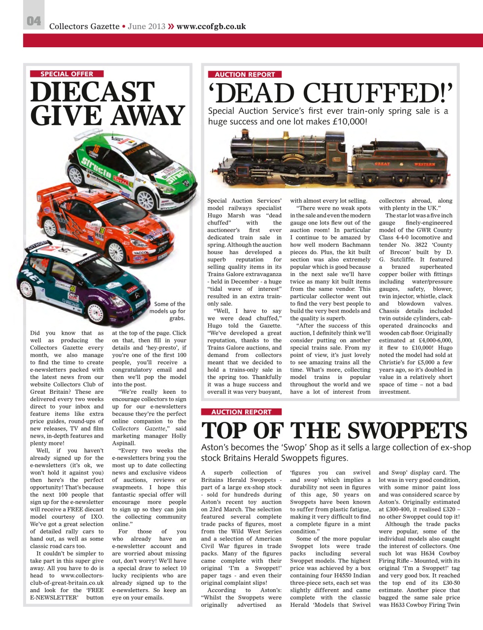 Collectors Gazette Preview Pages