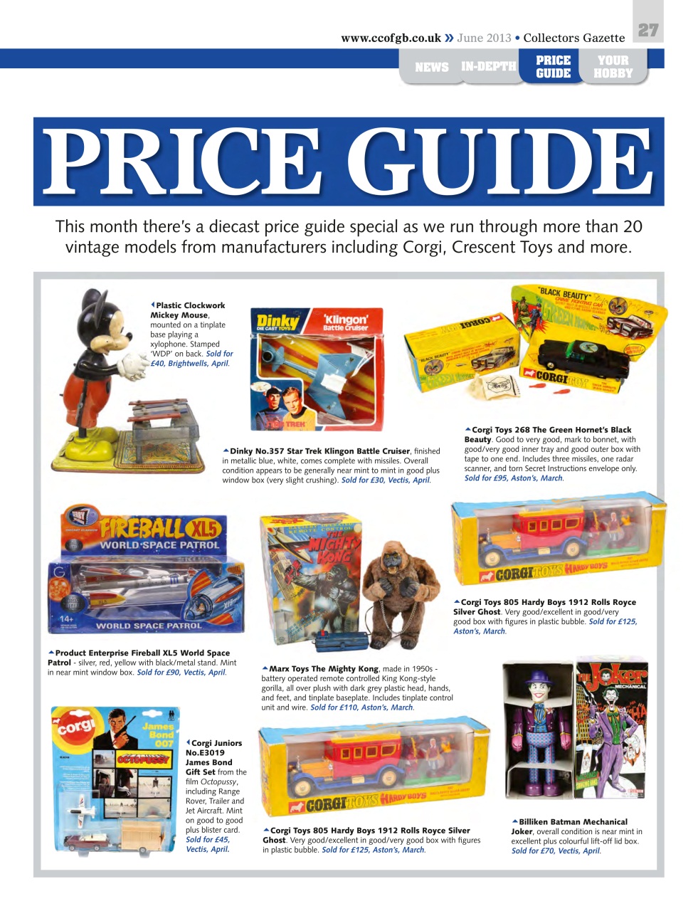 Collectors Gazette Preview Pages