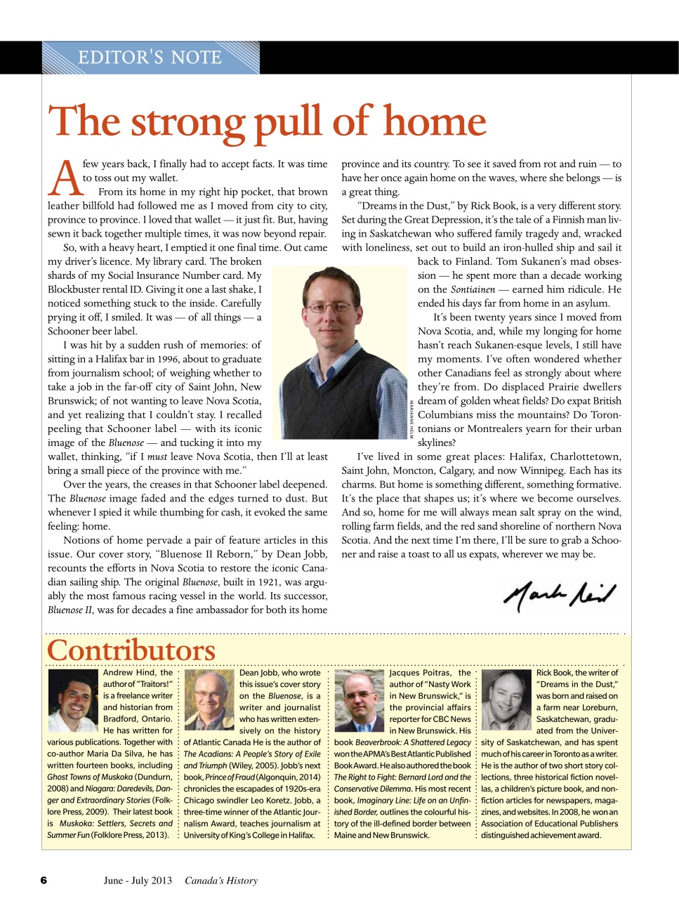 Canada's History Preview Pages