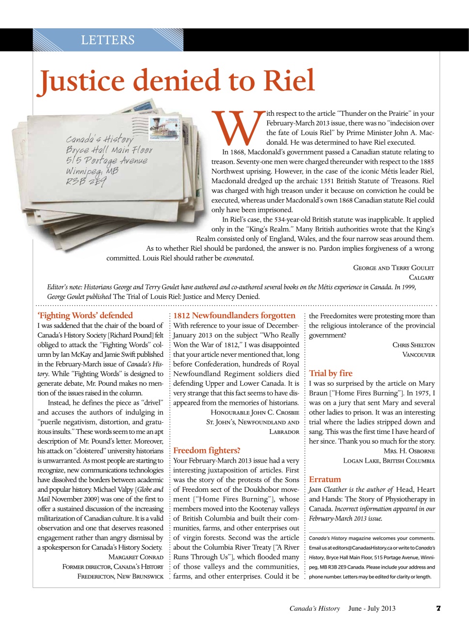 Canada's History Preview Pages