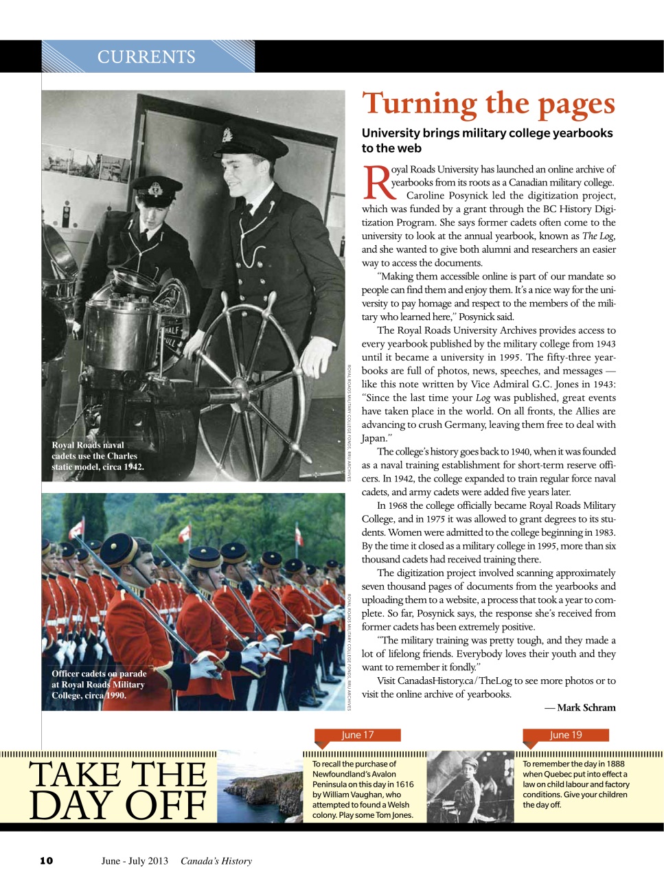 Canada's History Preview Pages