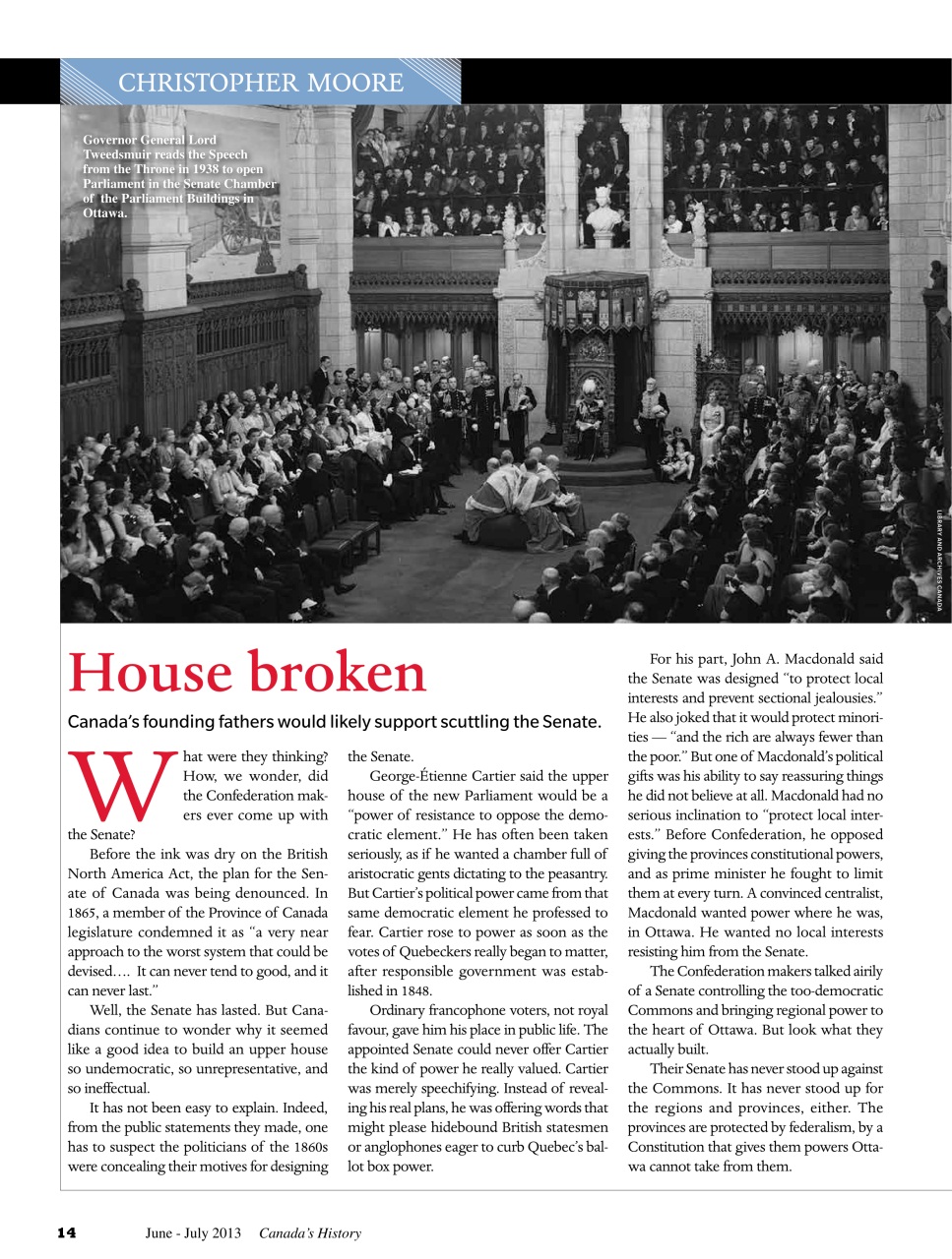 Canada's History Preview Pages