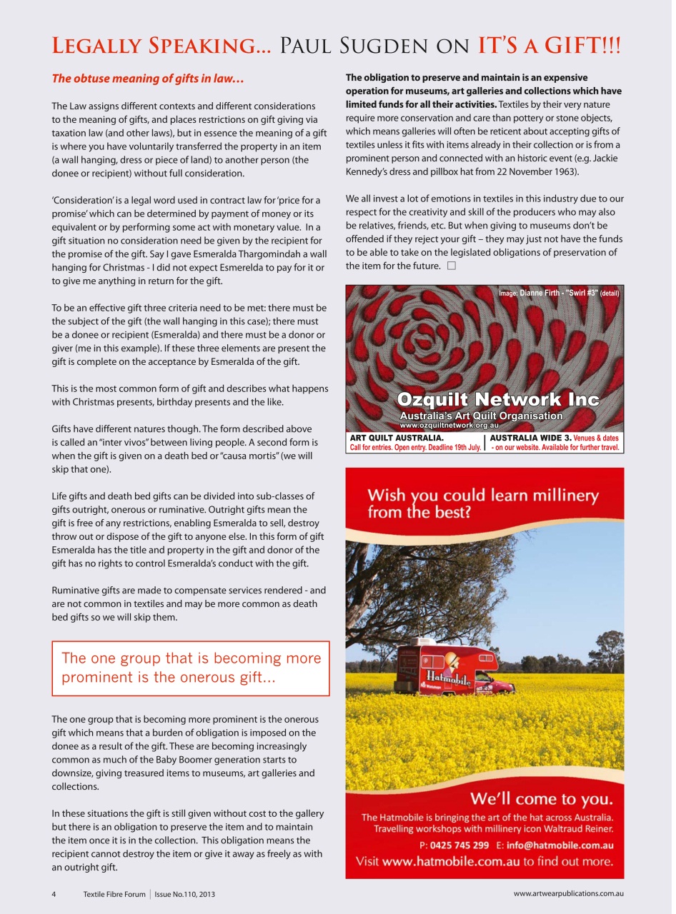 Textile Fibre Forum Preview Pages