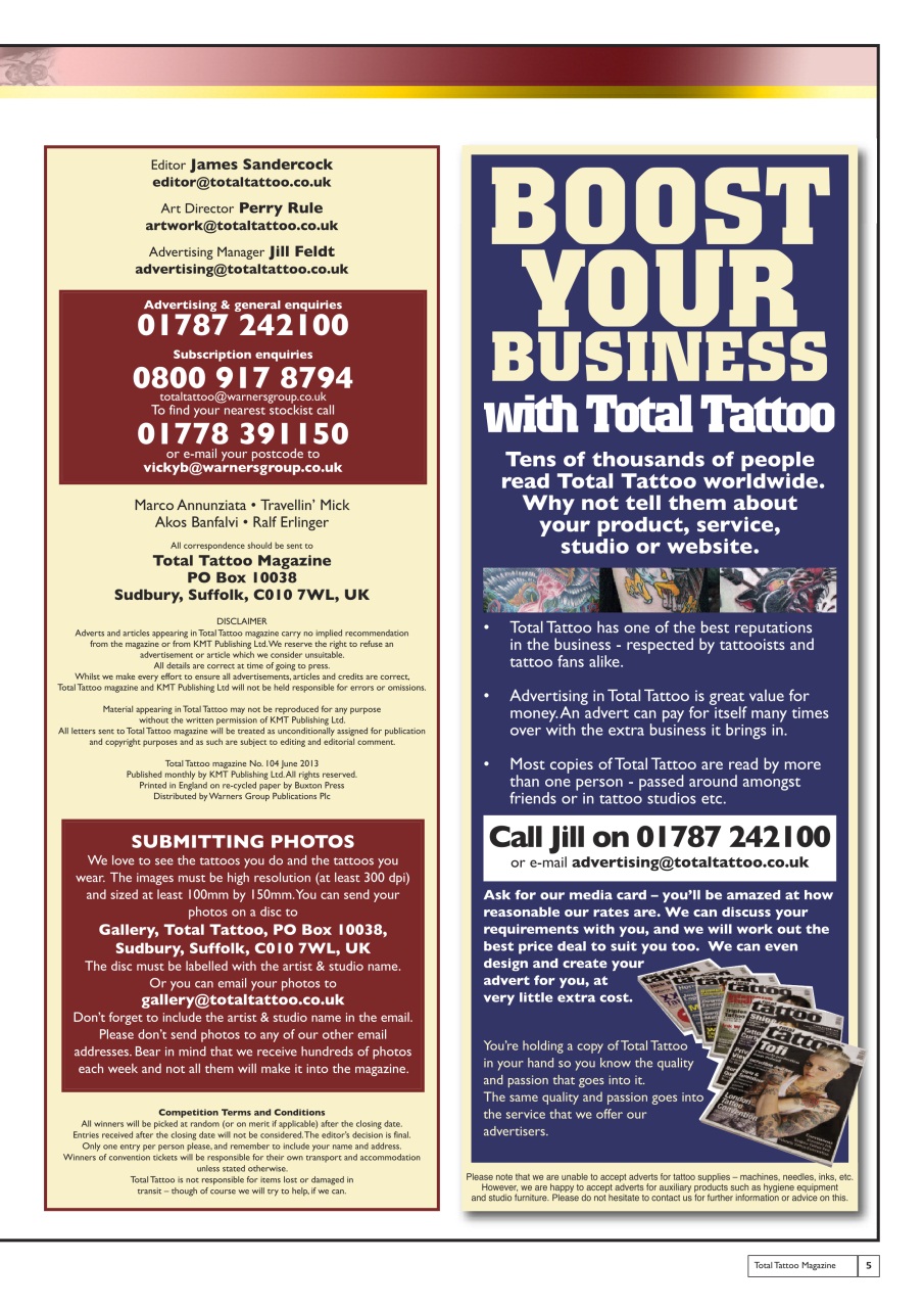 Total Tattoo Preview Pages