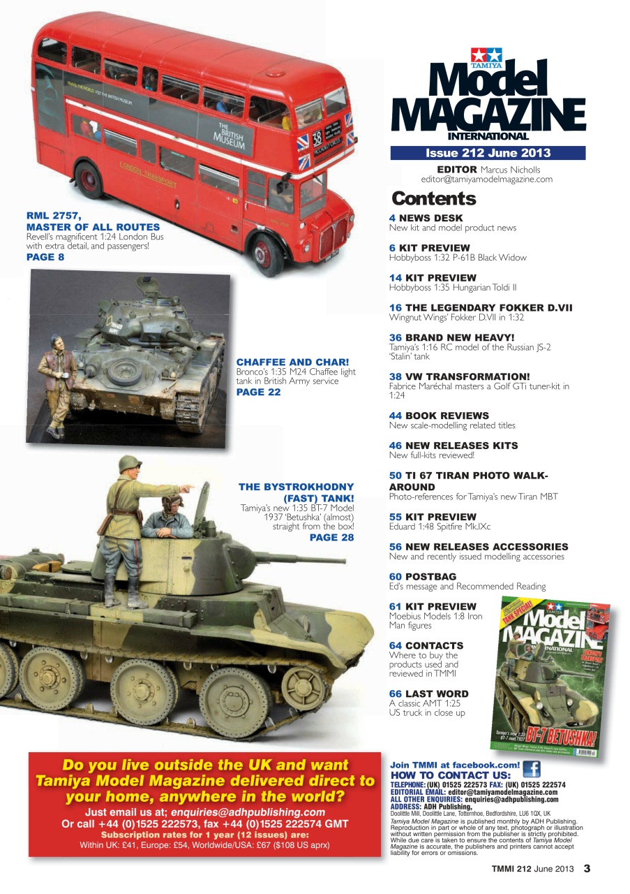 Tamiya Model Magazine Preview Pages
