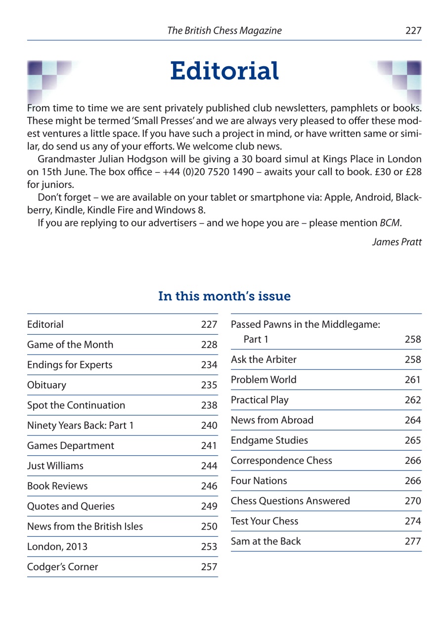 British Chess Magazine Preview Pages