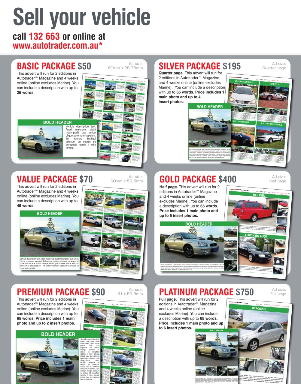 AutoTrader Preview Pages