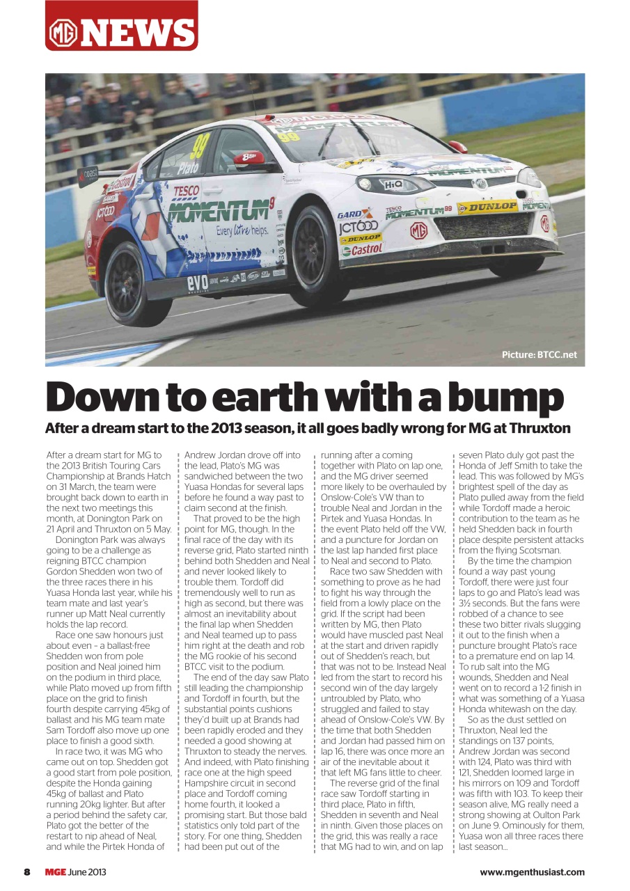 MG Enthusiast Preview Pages