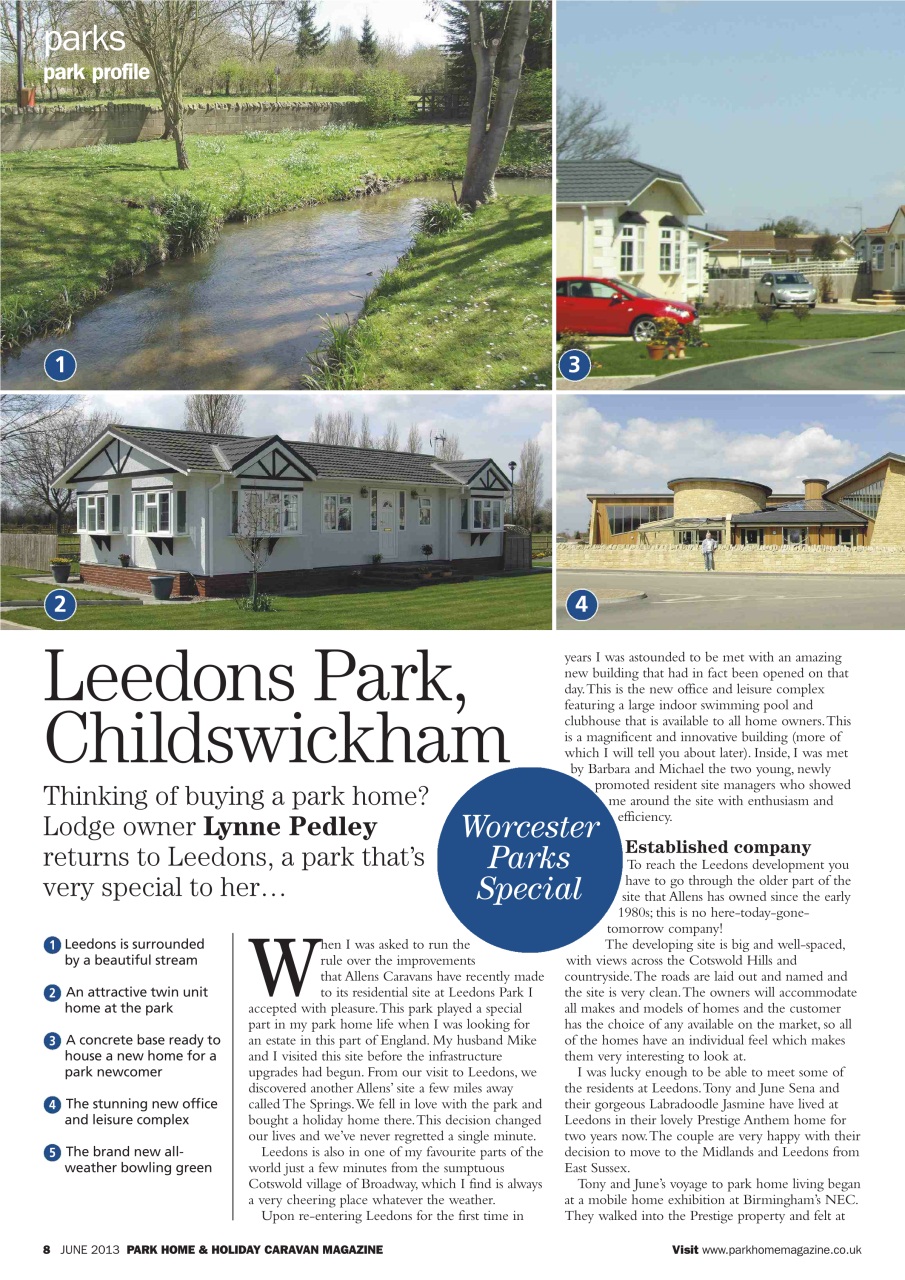 Park Home & Holiday Living Preview Pages