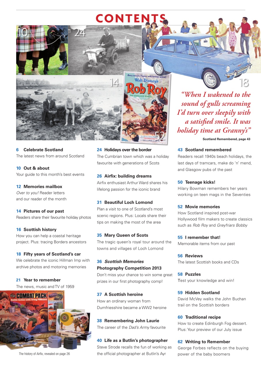 Scottish Memories Preview Pages