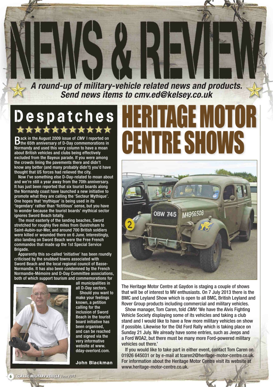 Classic Military Vehicle Preview Pages