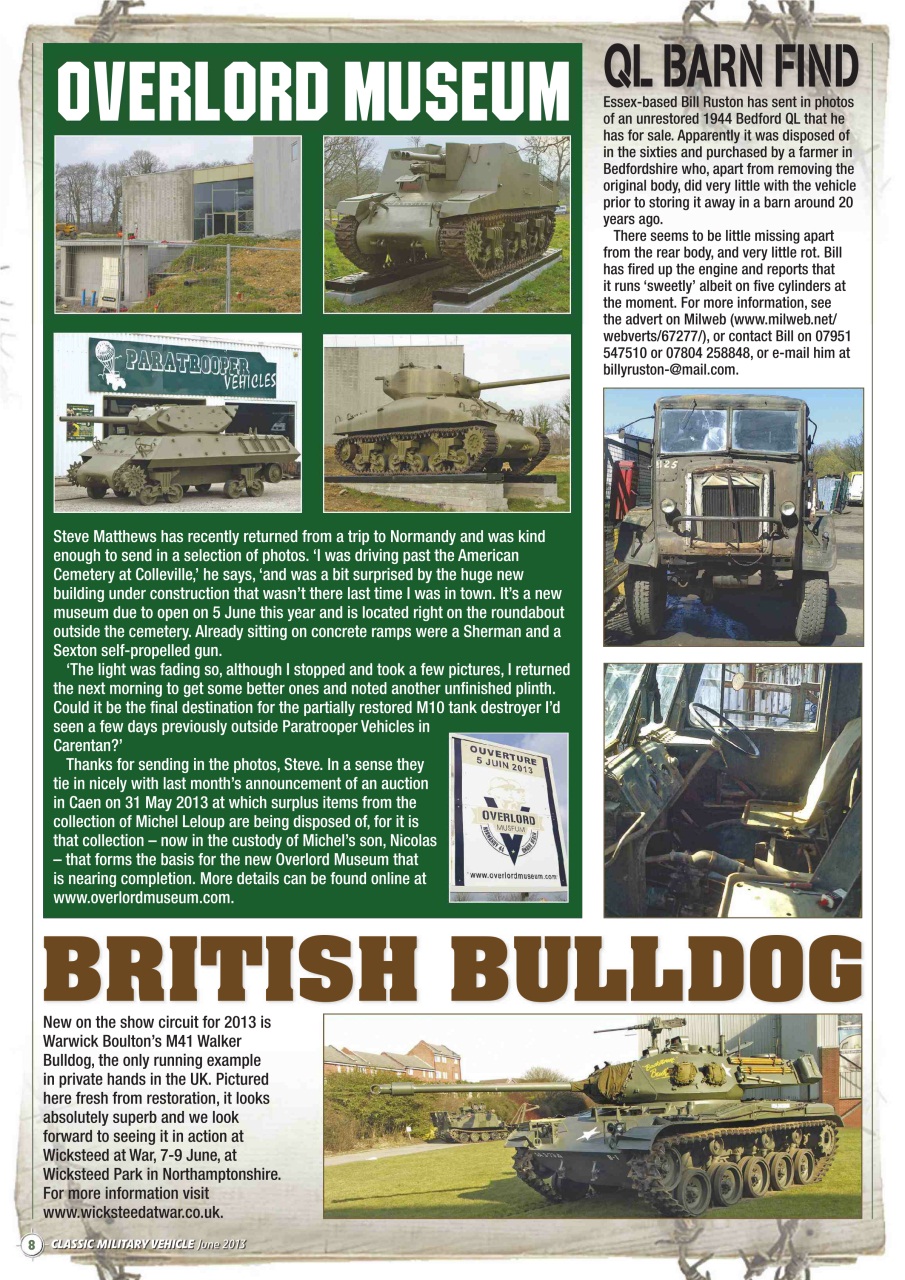 Classic Military Vehicle Preview Pages