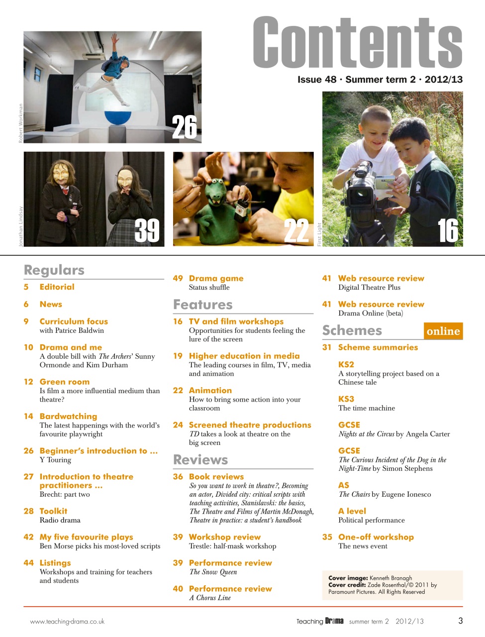 Drama and Theatre Preview Pages