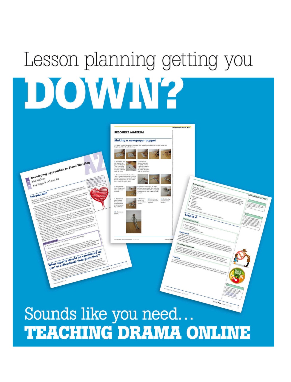 Drama and Theatre Preview Pages