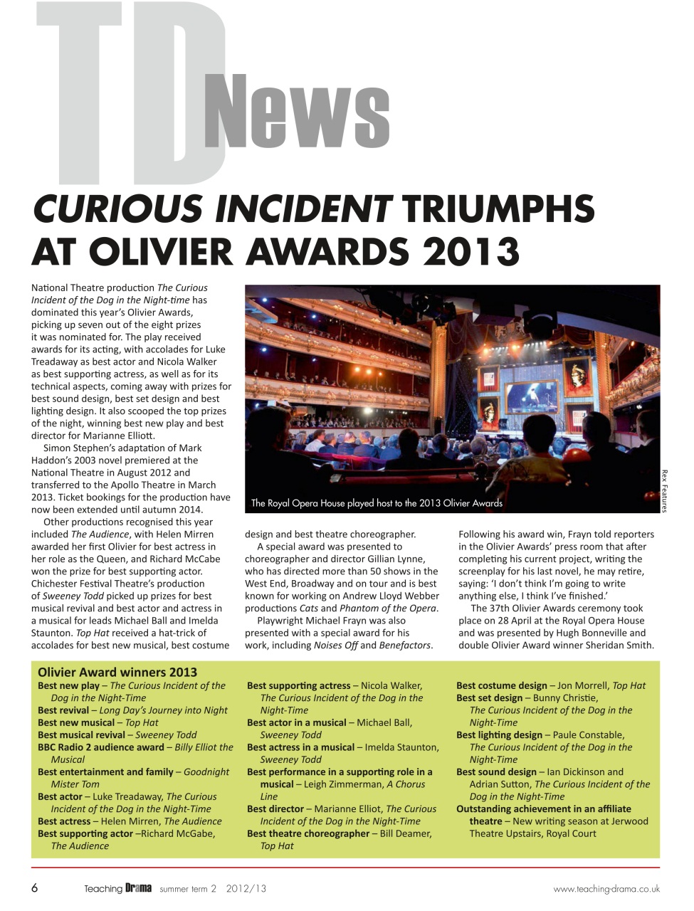 Drama and Theatre Preview Pages