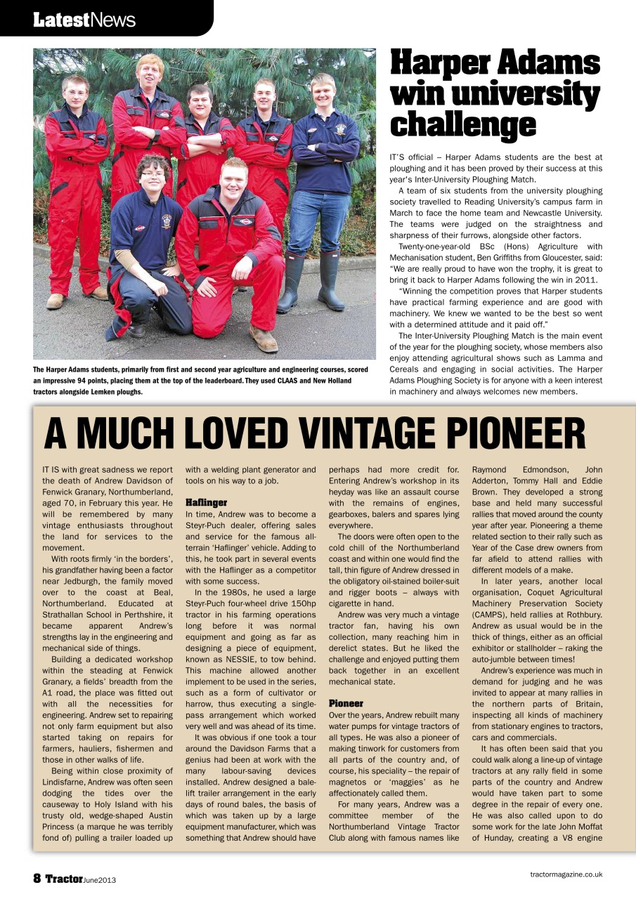Tractor & Farming Heritage Magazine Preview Pages