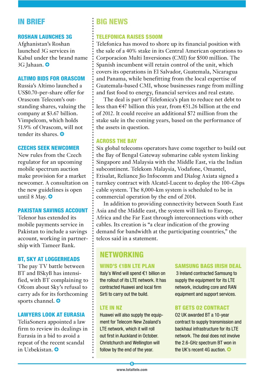 Total Telecom Preview Pages