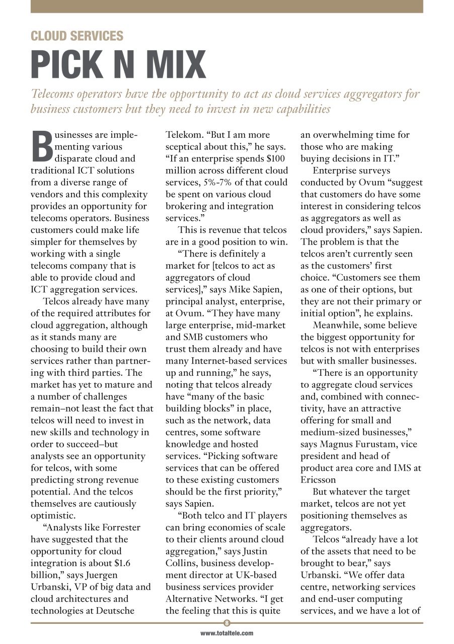 Total Telecom Preview Pages