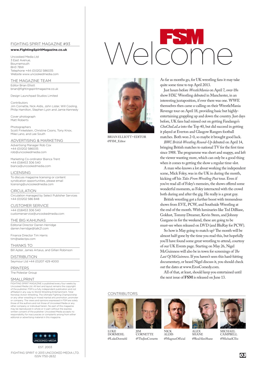 Wrestletalk Magazine Preview Pages