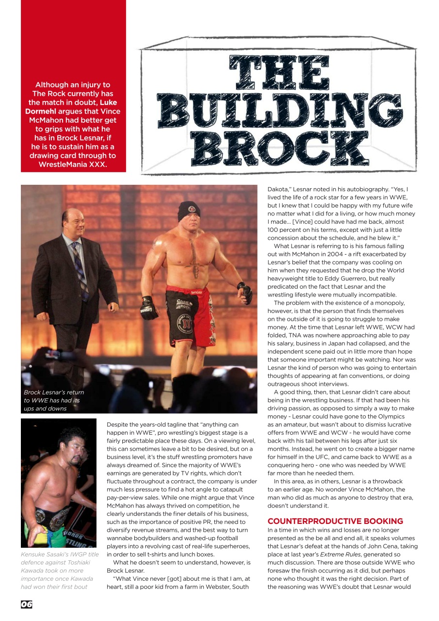 Wrestletalk Magazine Preview Pages