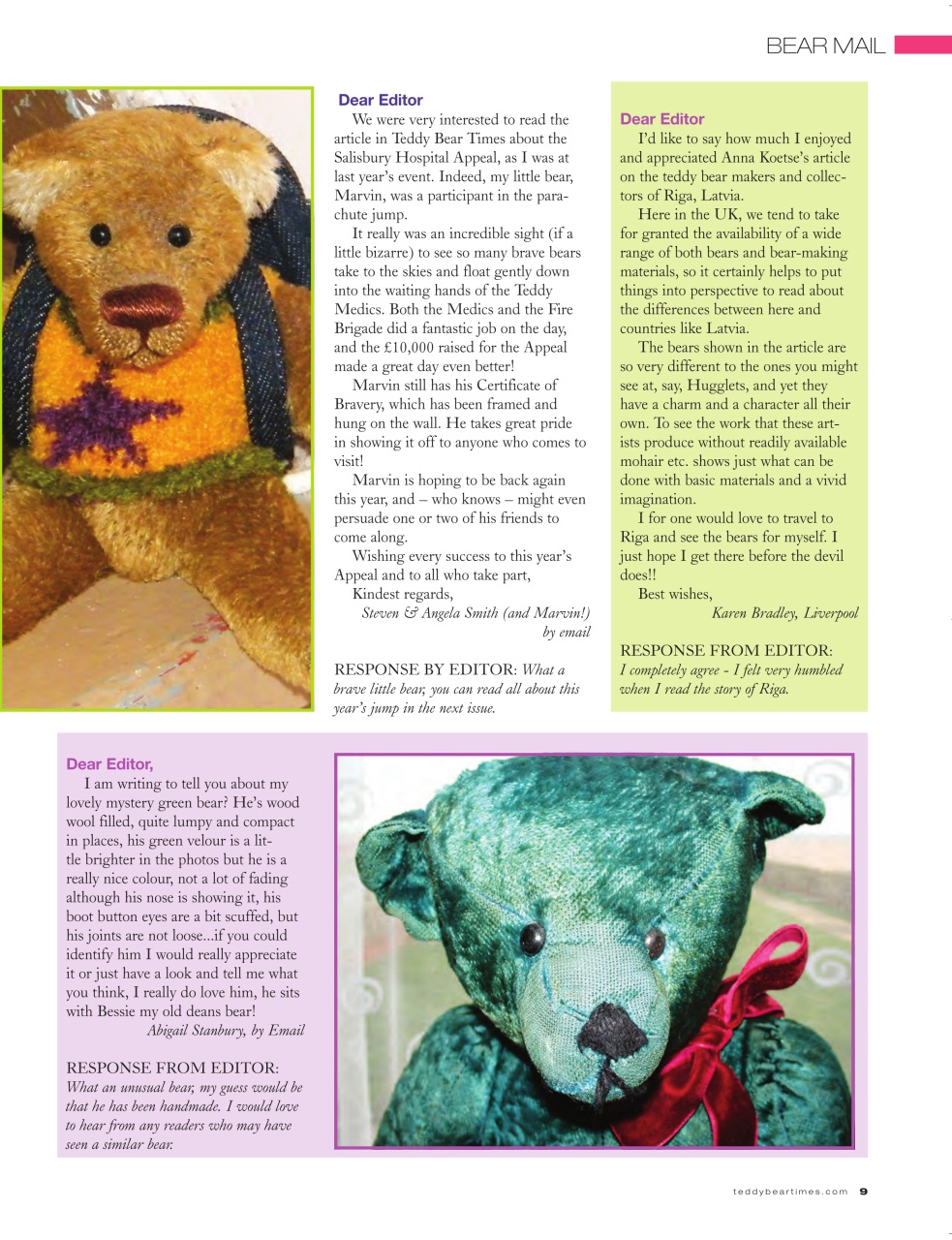 Teddy Bear Times Preview Pages