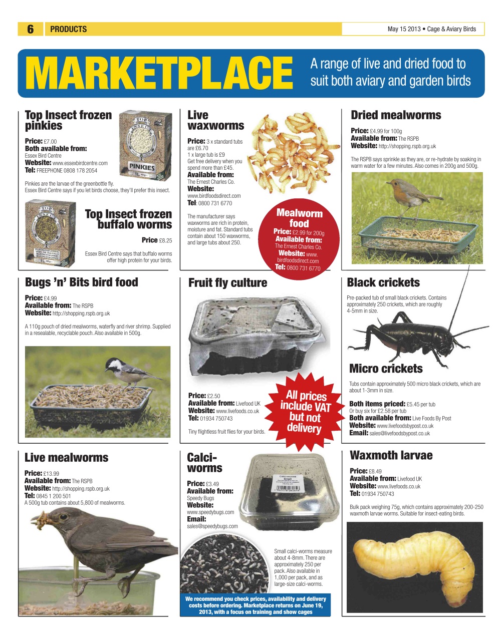 Cage & Aviary Birds Preview Pages