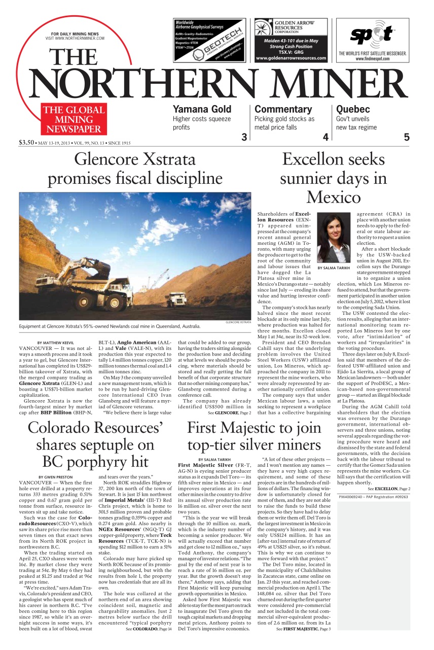 The Northern Miner Preview Pages