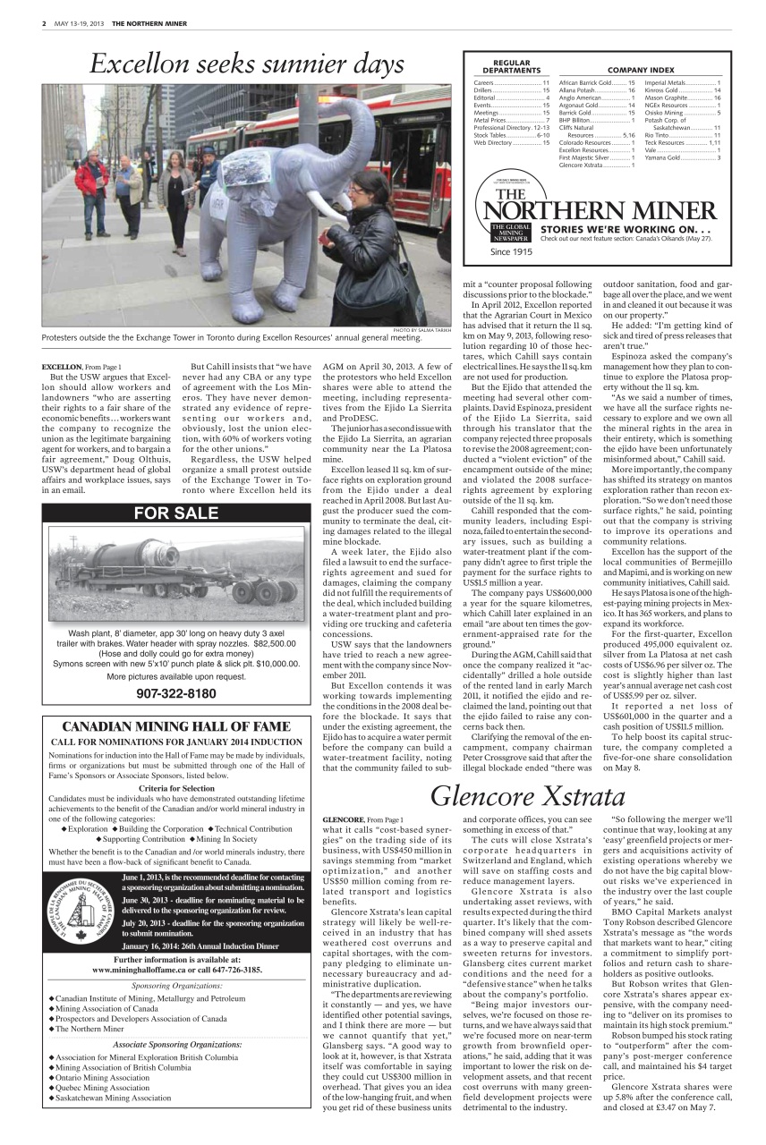 The Northern Miner Preview Pages