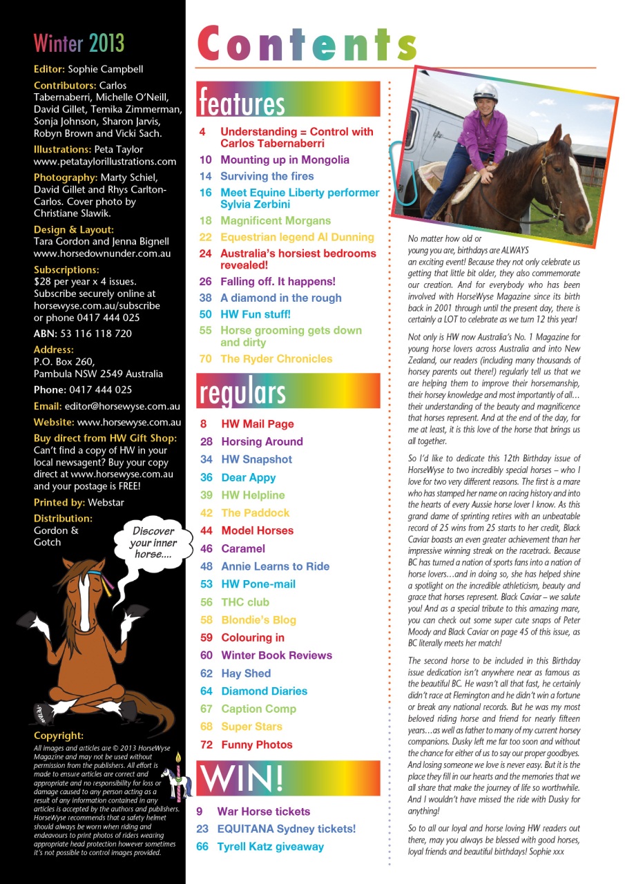 HorseWyse Magazine Preview Pages
