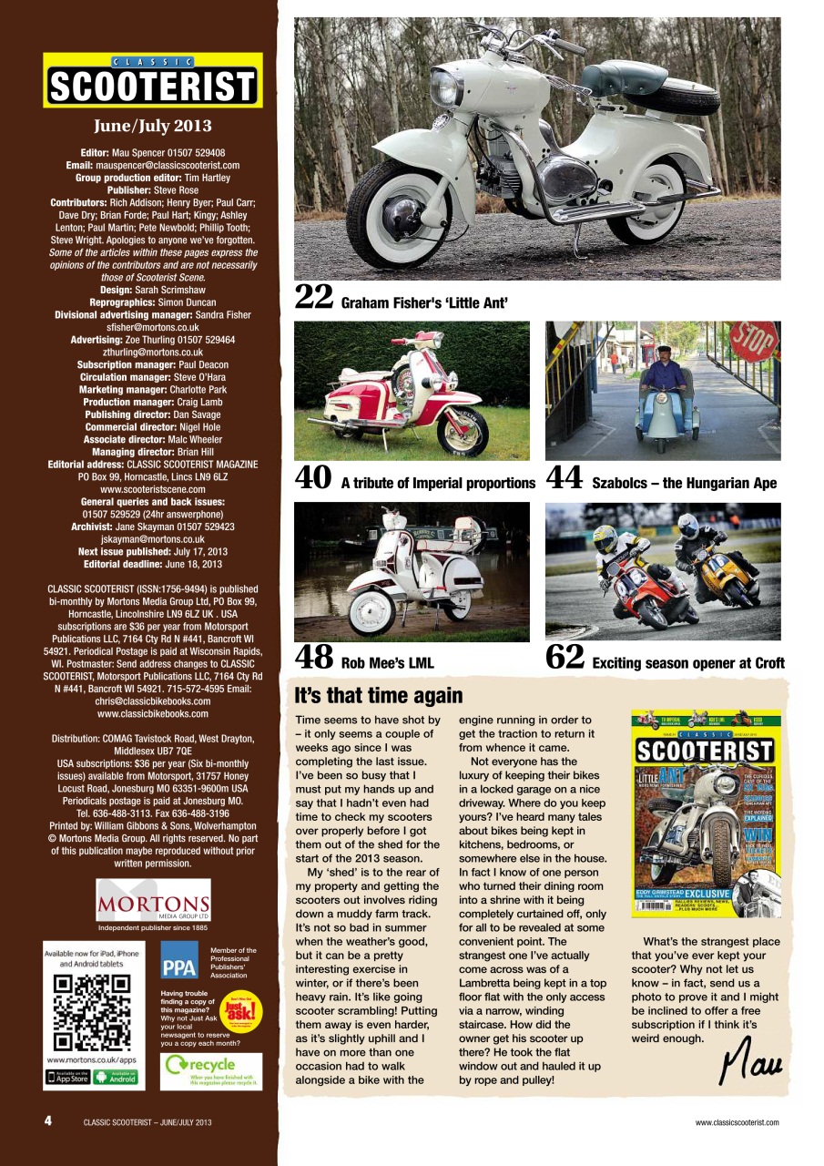 Classic Scooterist Preview Pages