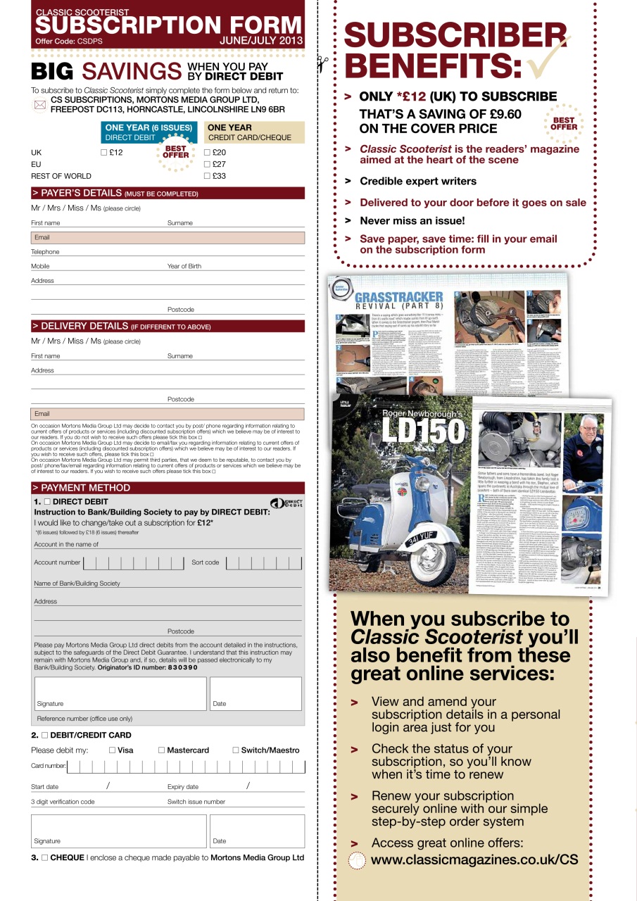 Classic Scooterist Preview Pages