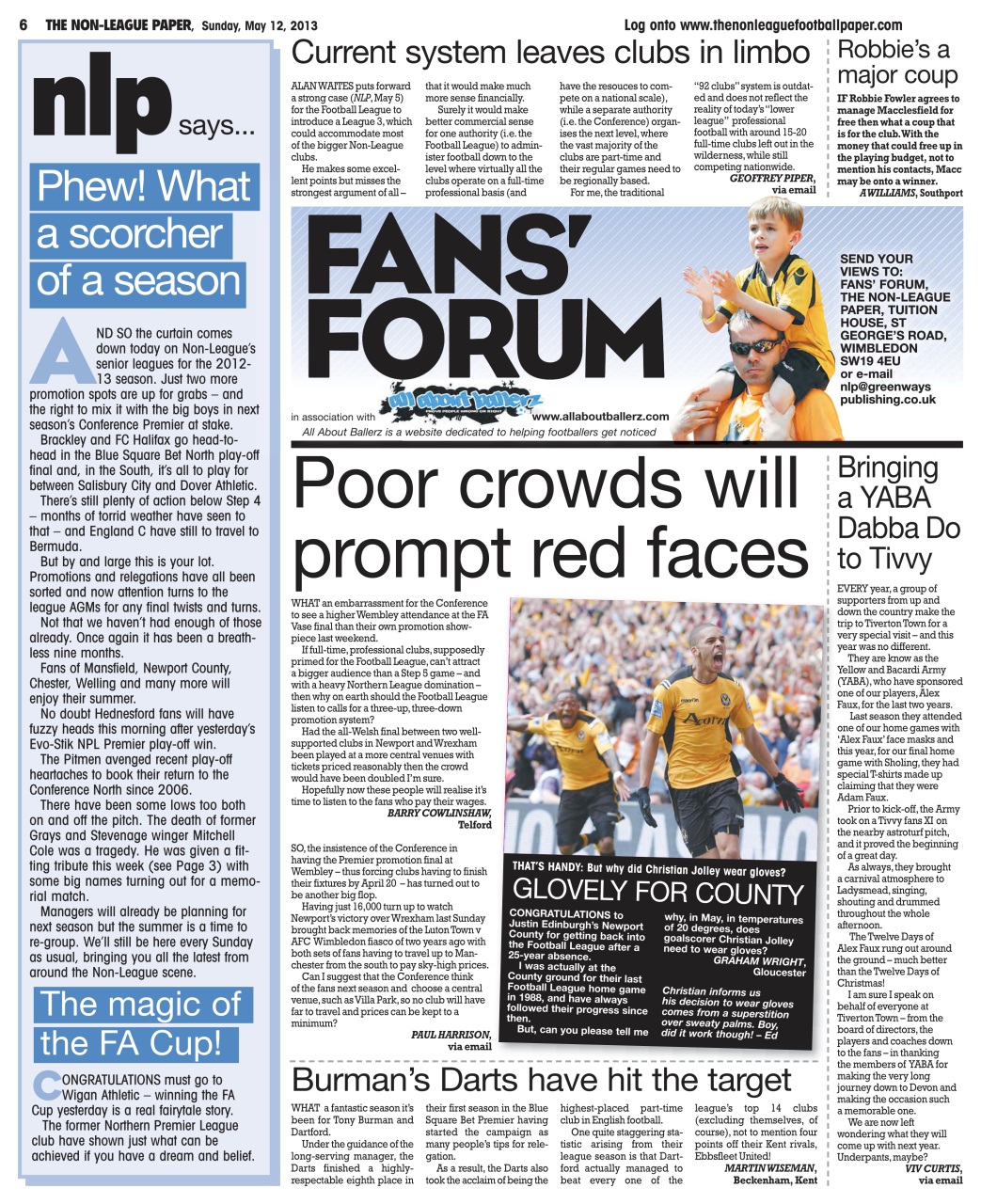The Non-League Football Paper Preview Pages