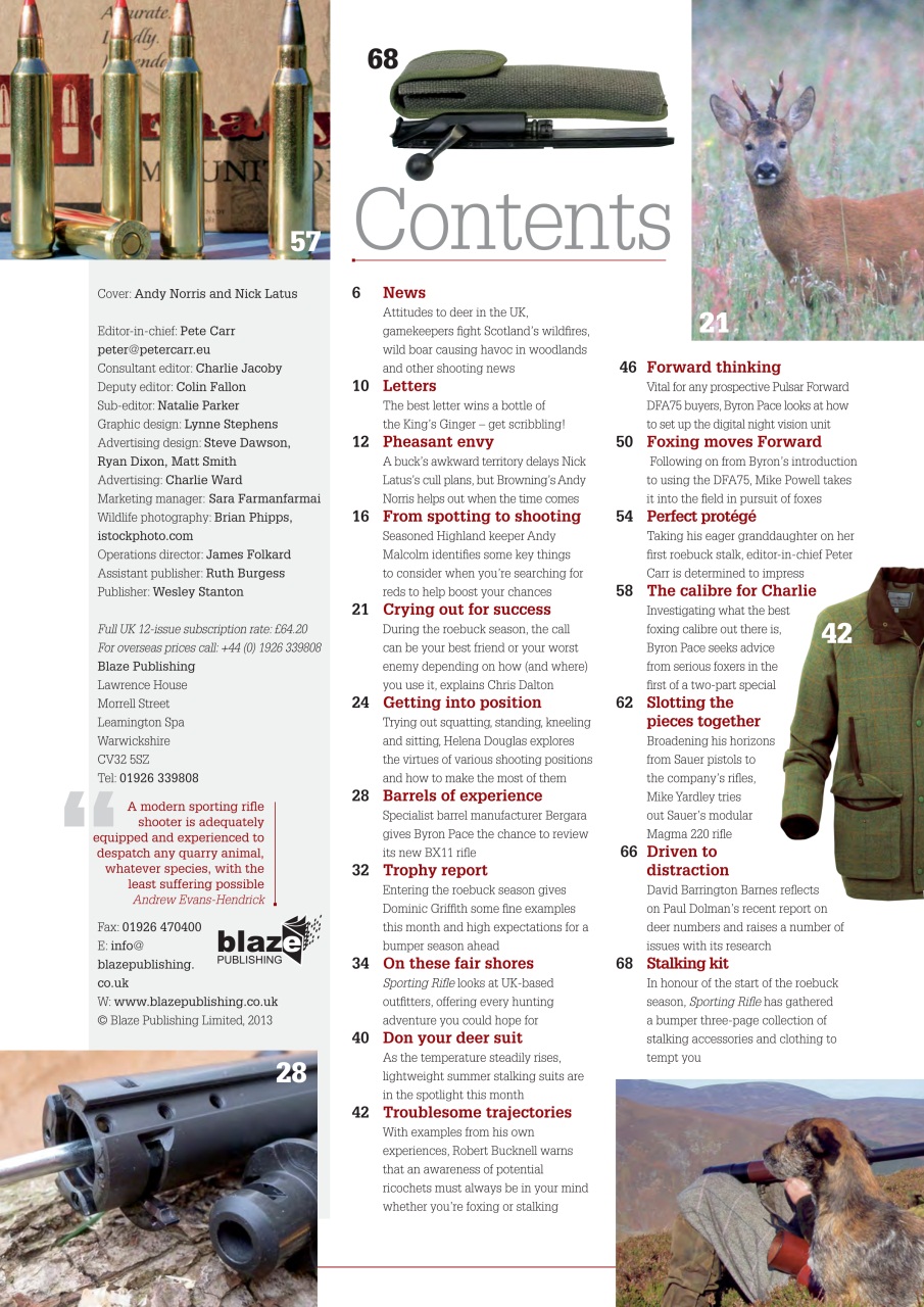 Sporting Rifle Preview Pages