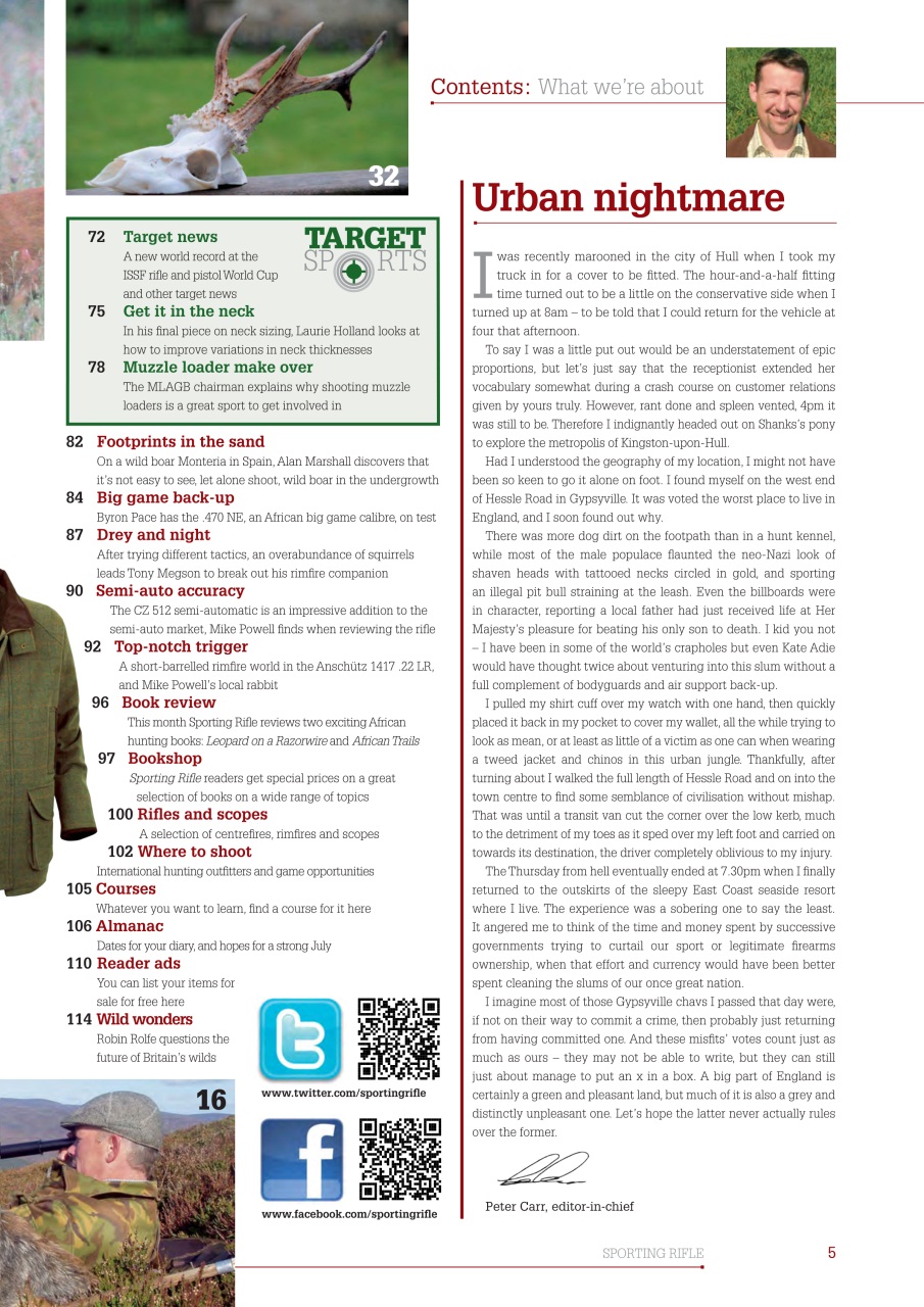 Sporting Rifle Preview Pages