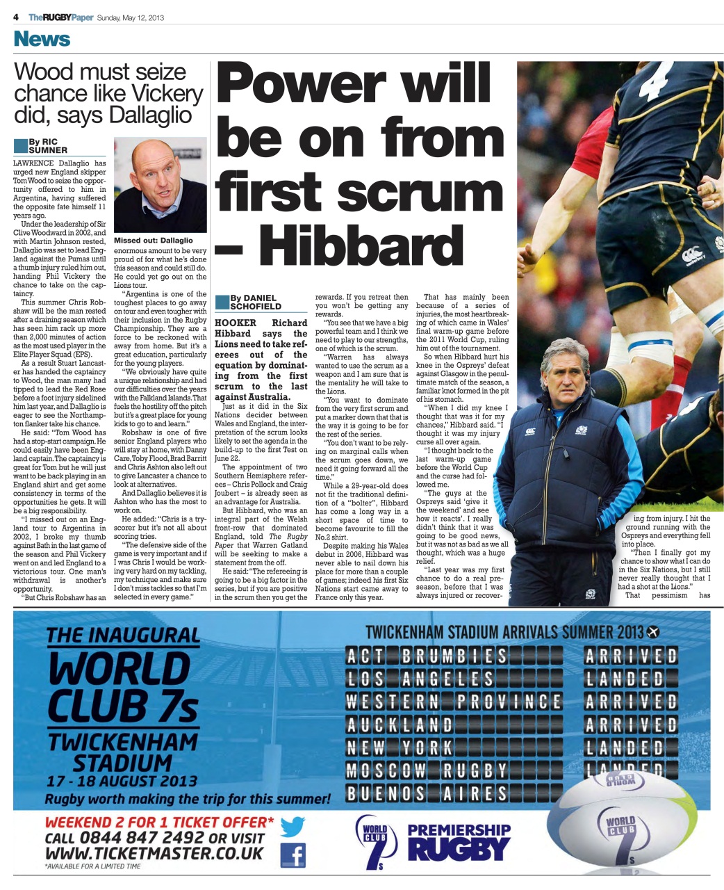The Rugby Paper Preview Pages