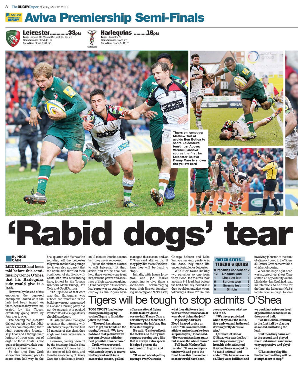 The Rugby Paper Preview Pages