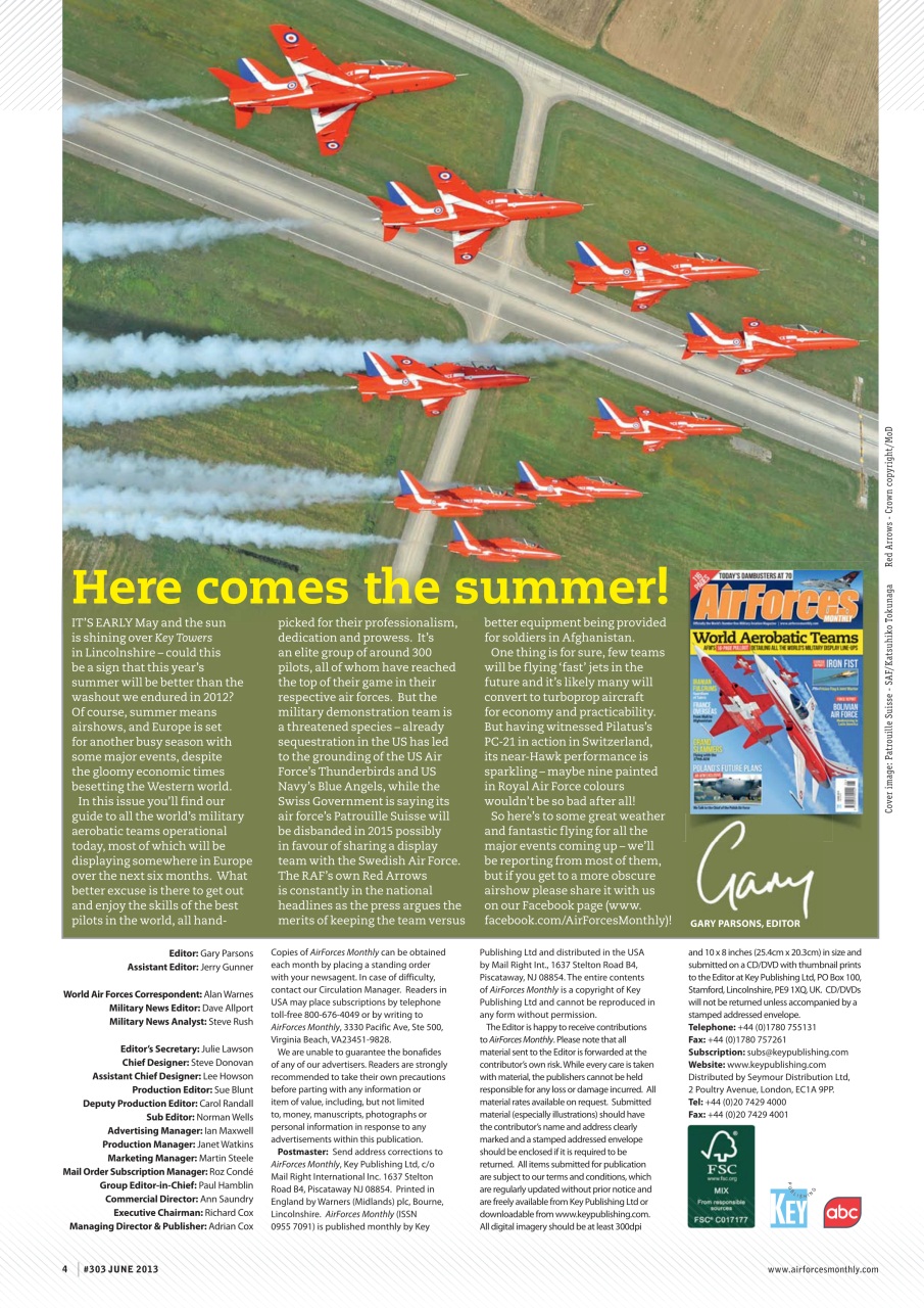 AirForces Monthly Preview Pages