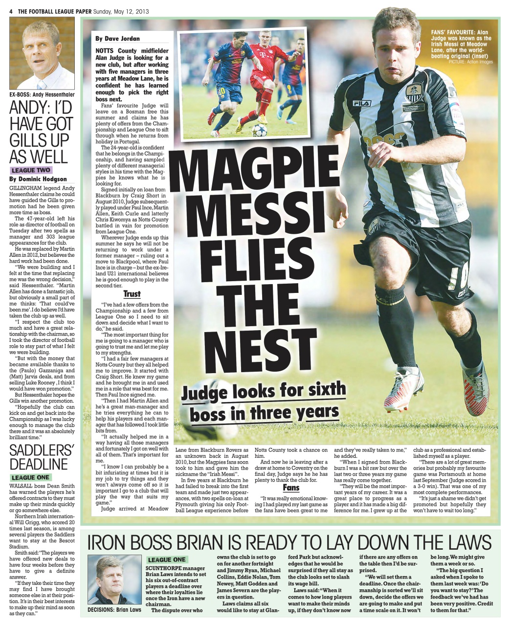 The Football League Paper Preview Pages