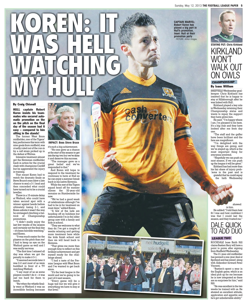 The Football League Paper Preview Pages