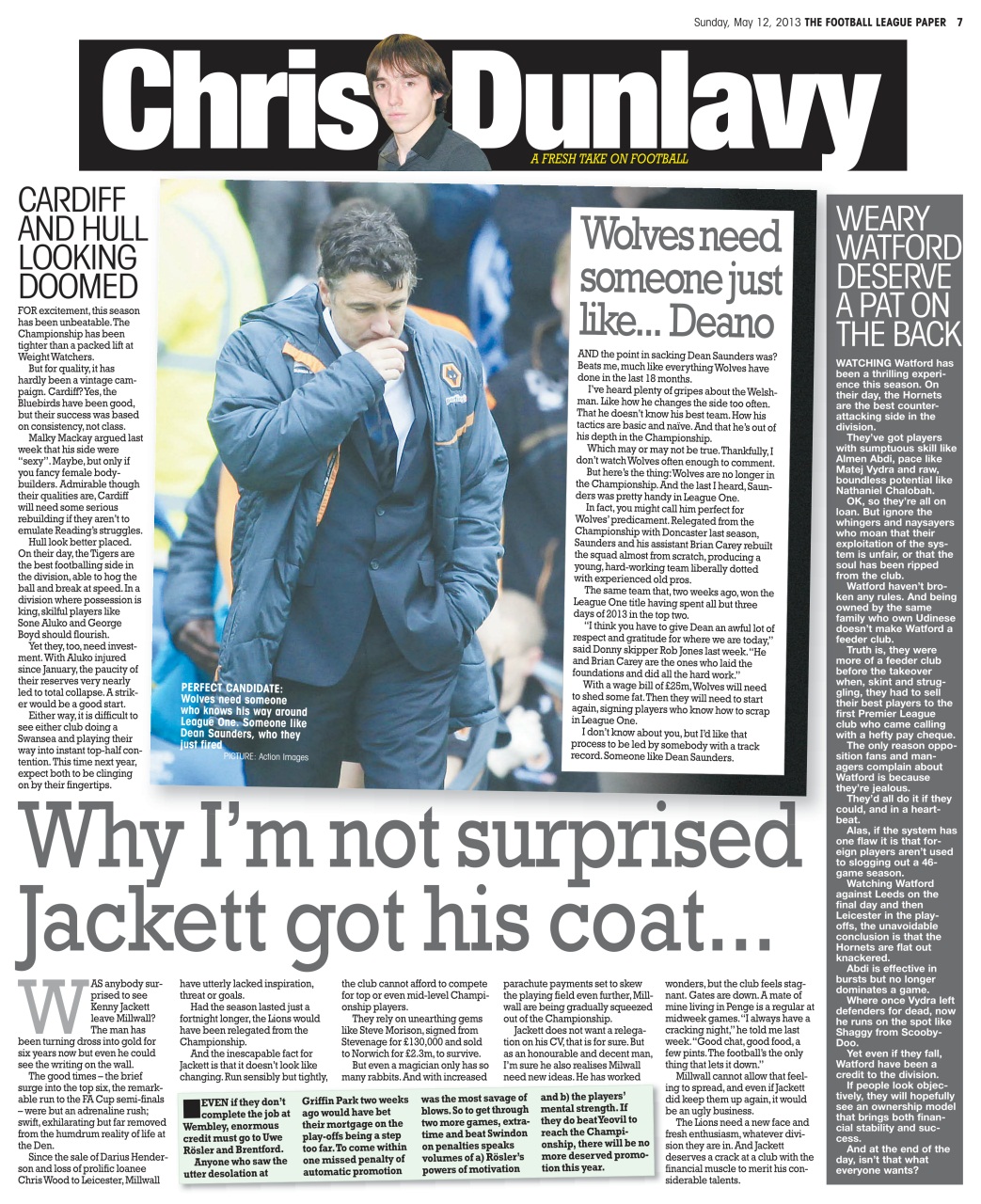 The Football League Paper Preview Pages