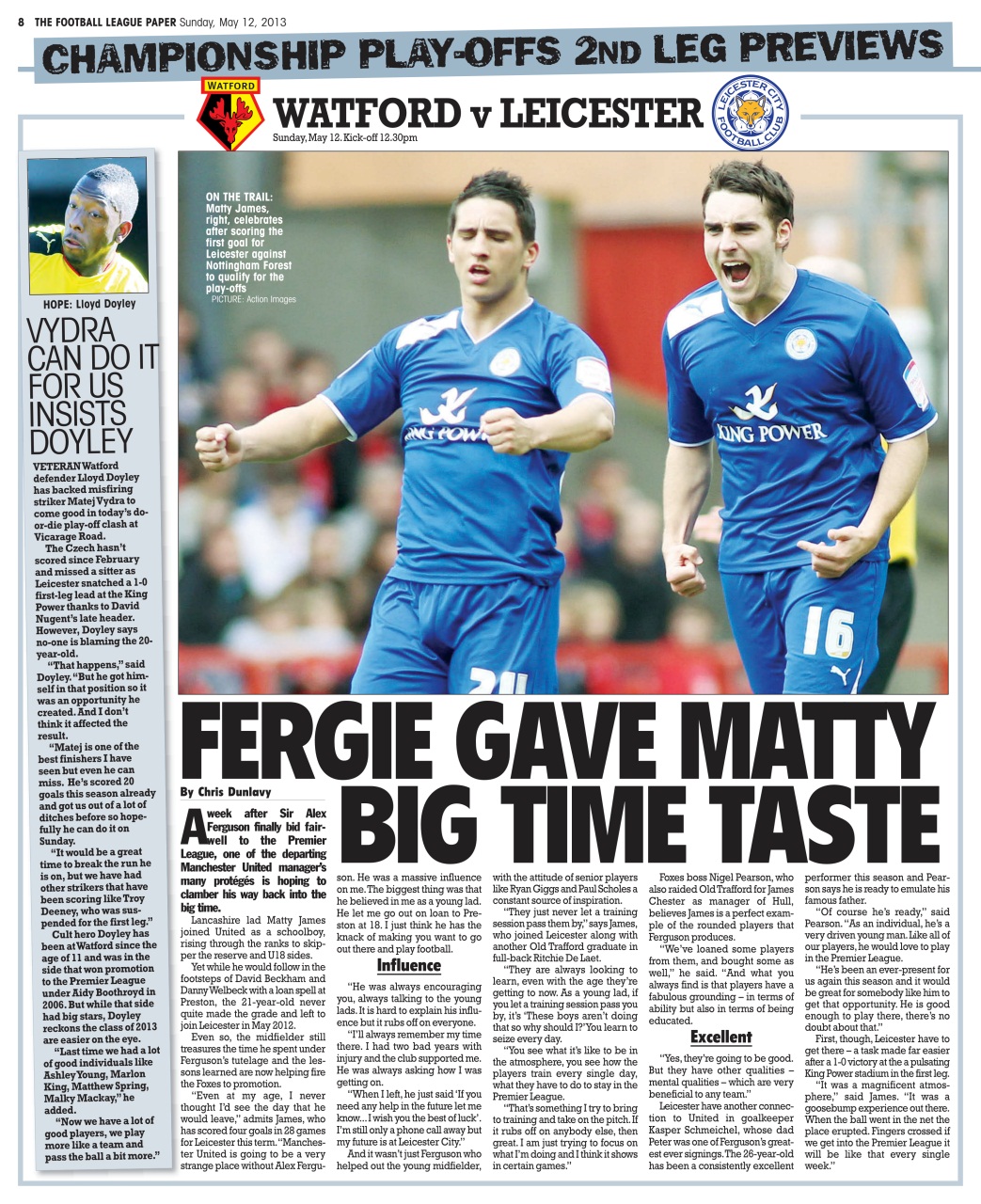 The Football League Paper Preview Pages