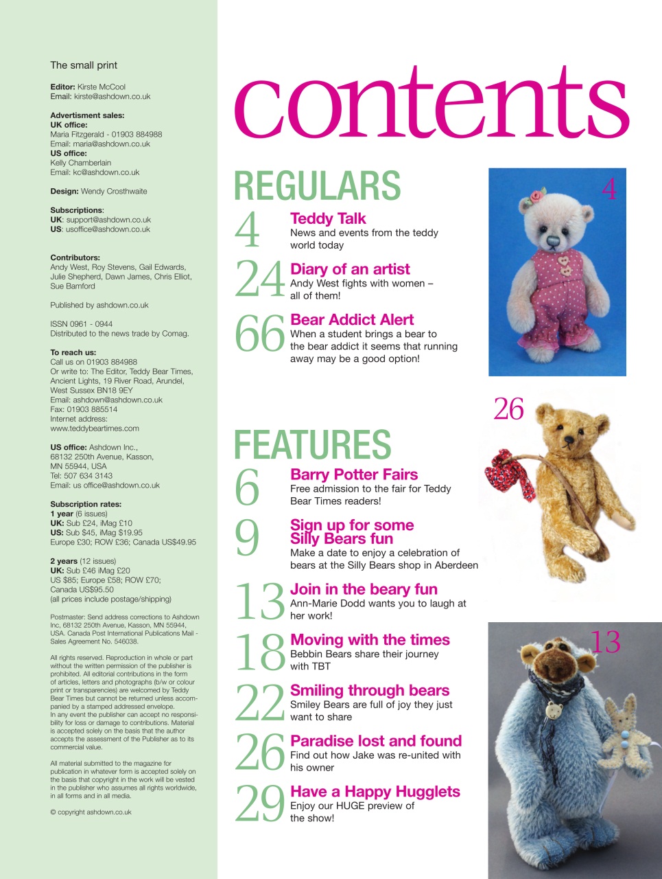 Teddy Bear Times Preview Pages