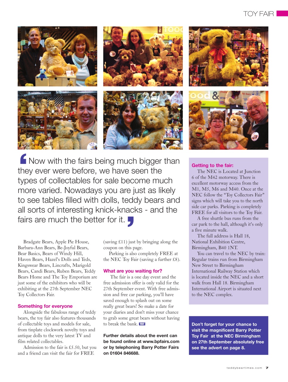 Teddy Bear Times Preview Pages