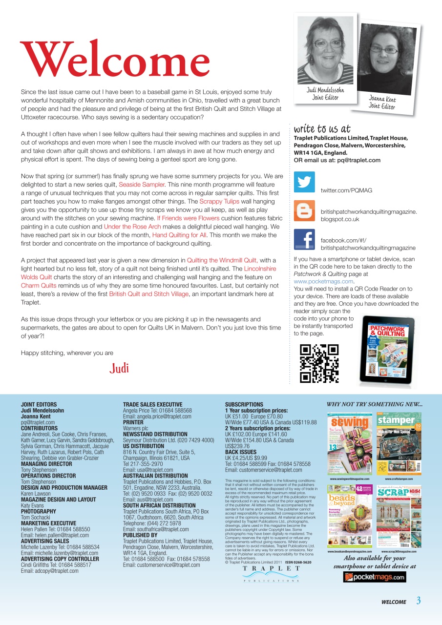 Patchwork and Quilting Preview Pages