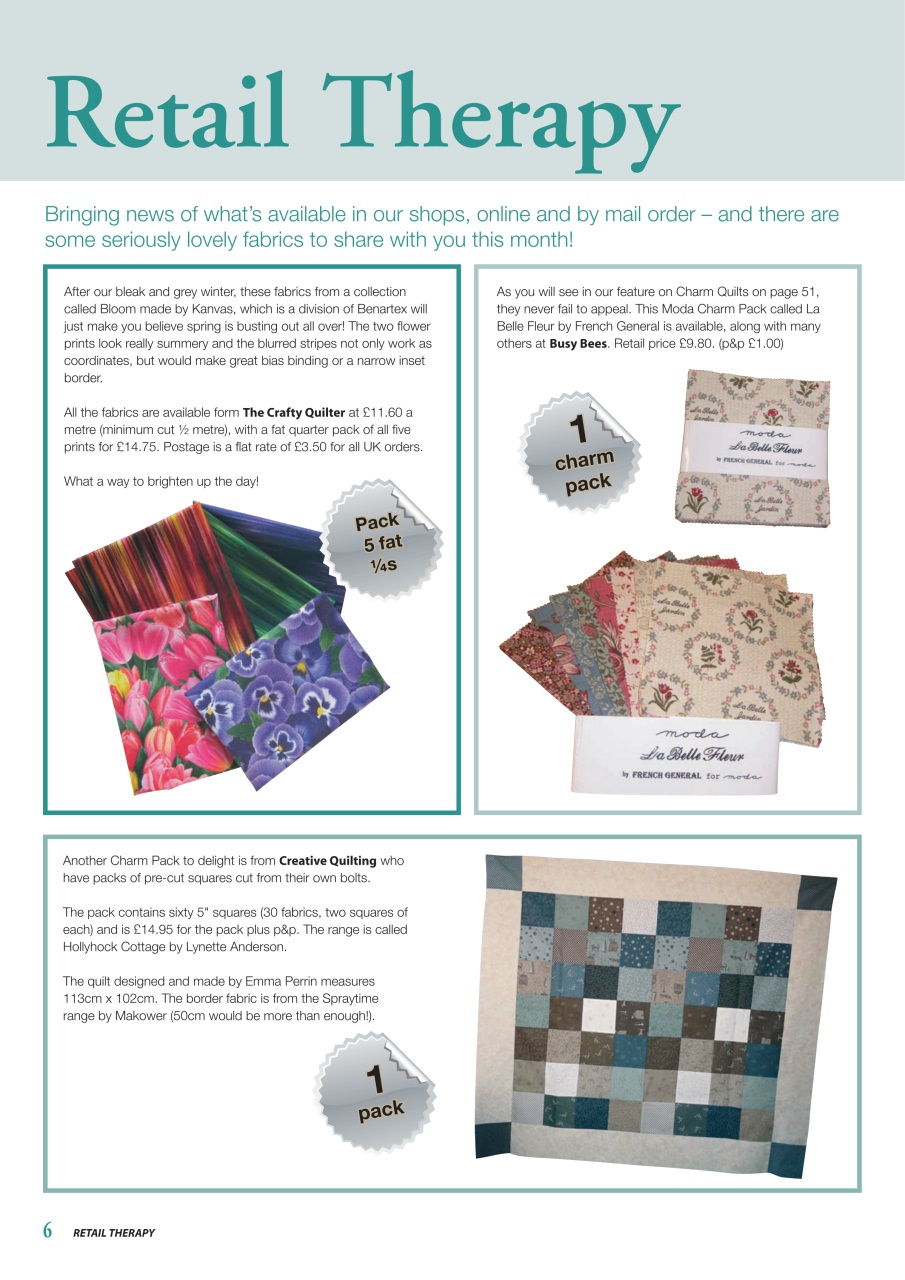 Patchwork and Quilting Preview Pages