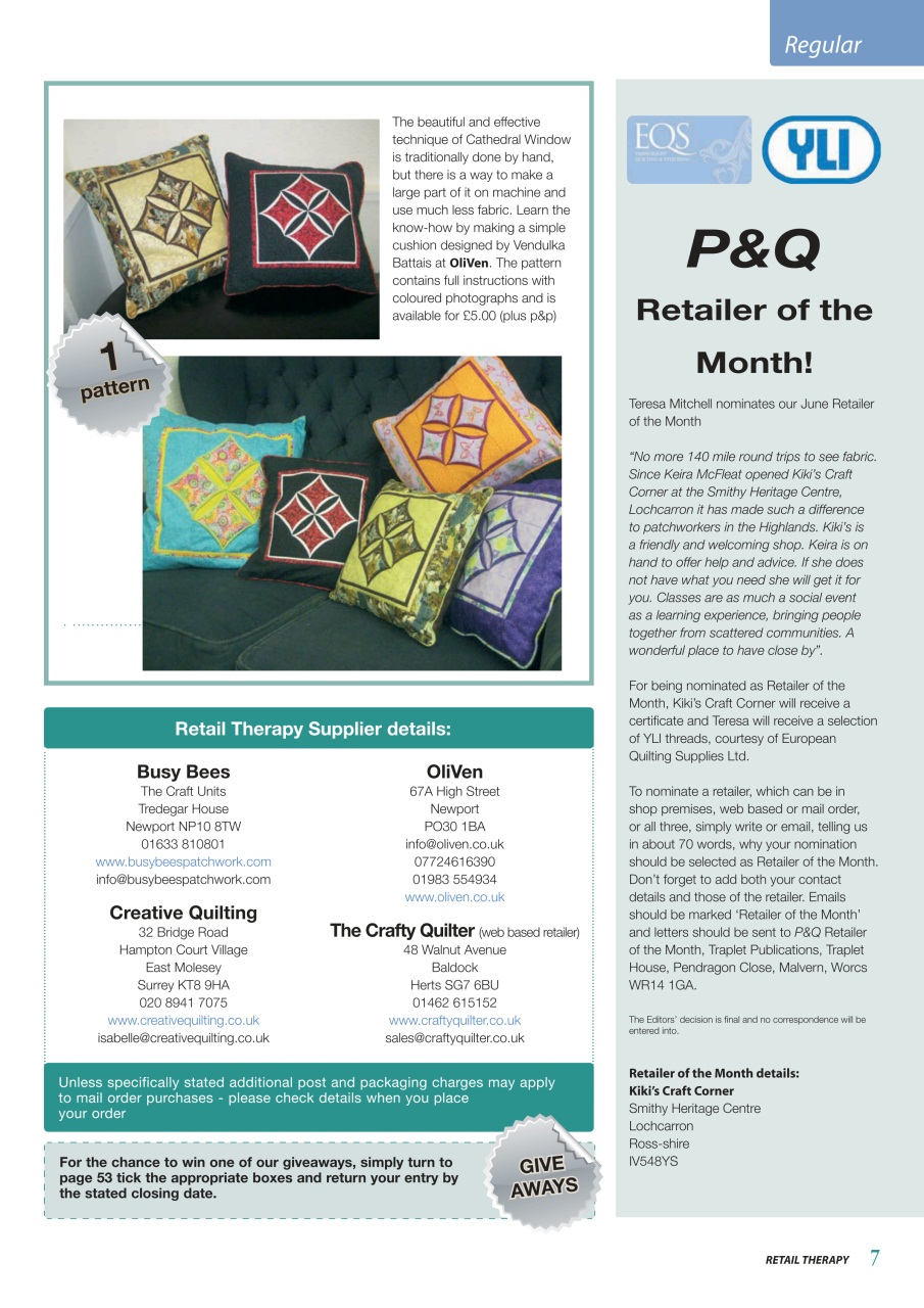 Patchwork and Quilting Preview Pages