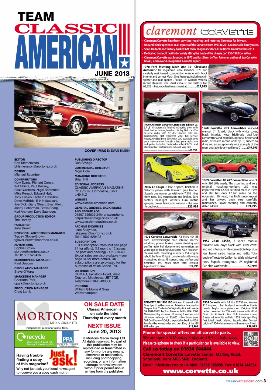 Classic American Magazine Preview Pages