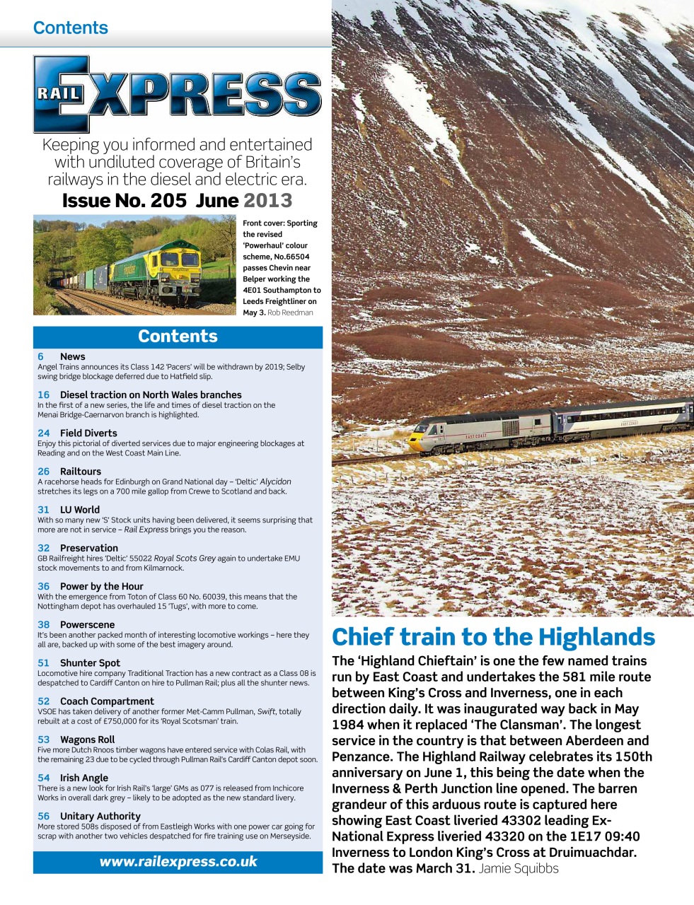 Rail Express Preview Pages