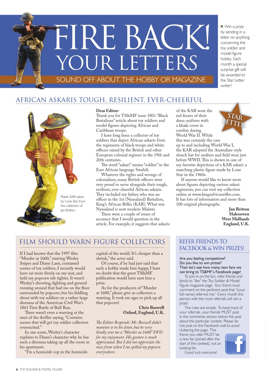 Toy Soldier & Model Figure Preview Pages