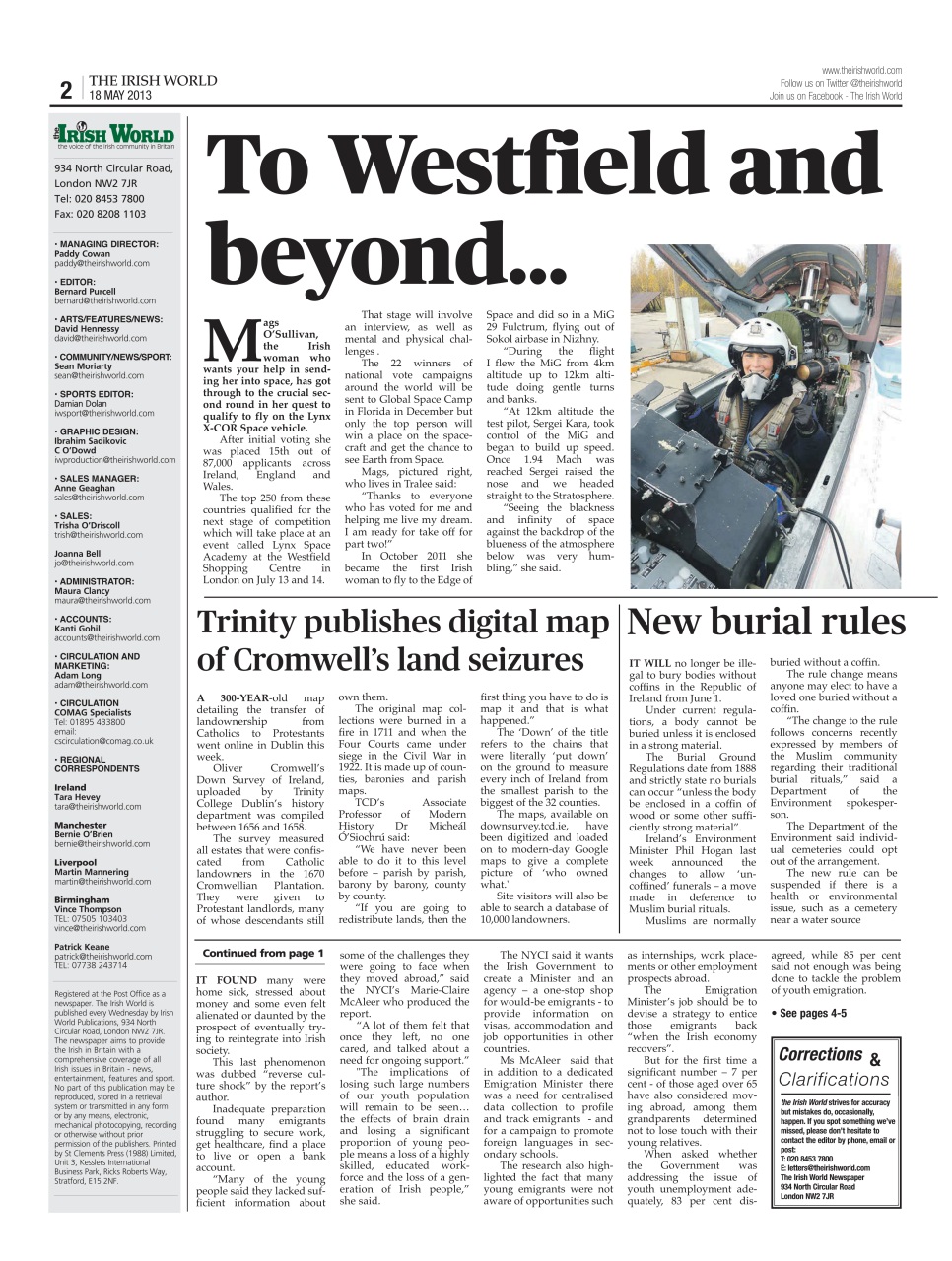 Irish World Preview Pages